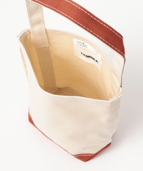 TEMBEA(テンベア)の「【別注】TEMBEA / BAGUETTE TOTE MINI(トートバッグ・レディース・ベージュ/ナチュラル/ホワイト系その他7/ネイビー/ピンク・ONE SIZE)」の8枚目の写真