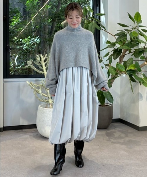 ◇タフタバルーンワンピース（ワンピース）｜LE PHIL（ルフィル）の