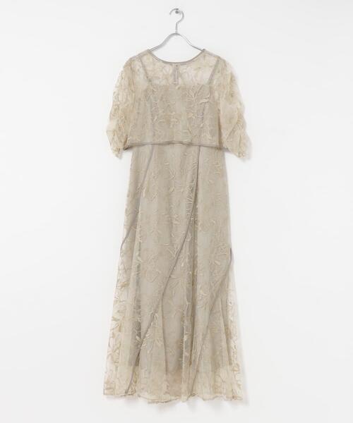 エンブロダリーレースレイヤードドレス（ワンピース）｜URBAN RESEARCH
