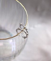 KONRON（コンロン）の「「KONRON/コンロン」Mayu フープピアス SV925 w/rhodium coating（ピアス（両耳用））」