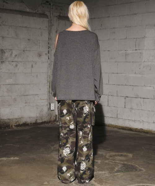 Midnight Move（ミッドナイトムーブ）の「A'GEM/9 × .kom 『MIDNIGHT MOVE/ミッドナイトムーブ』2ホール ロングスリーブ（Tシャツ/カットソー・レディース・ベージュ/ブラック/グレー・FREE）」の14枚目の写真
