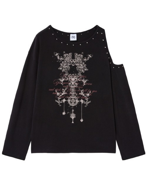 Midnight Move（ミッドナイトムーブ）の「A'GEM/9 × .kom 『MIDNIGHT MOVE/ミッドナイトムーブ』2ホール ロングスリーブ（Tシャツ/カットソー・レディース・ベージュ/ブラック/グレー・FREE）」の21枚目の写真