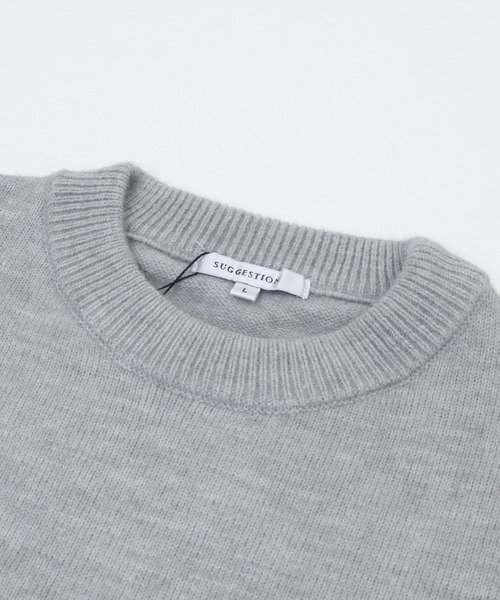 JOHN'S CLOSET（ジョンズクローゼット）の「【13】ハート/星 モチーフ ハンドステッチ クルーネックニット（ニット/セーター・メンズ・グレー系2/ブラック系2/ネイビー系2/ブラック系1/グレー系1/ネイビー系1・MEDIUM/LARGE）」の14枚目の写真