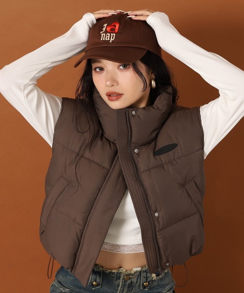 ANAP（アナップ）の「I LOVE anap 刺繍 CAP（キャップ・レディース・ブラック/ブラウン/ピンク・FREE）」の17枚目の写真