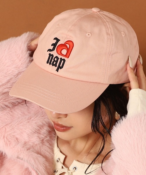 ANAP（アナップ）の「I LOVE anap 刺繍 CAP（キャップ・レディース・ブラック/ブラウン/ピンク・FREE）」の21枚目の写真