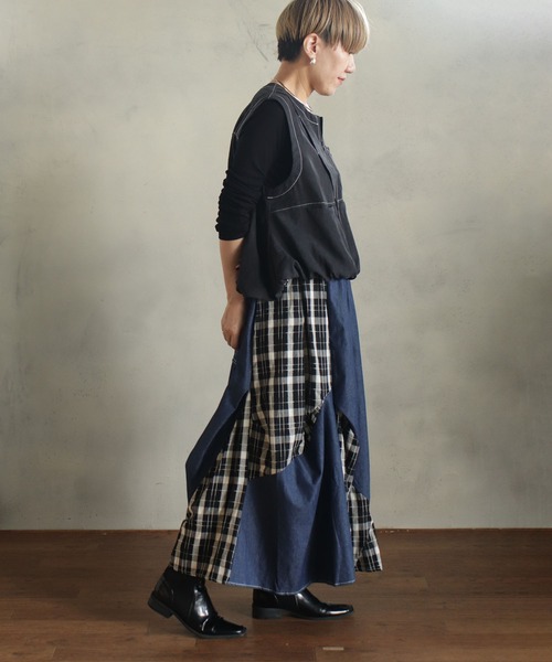 kese-moi（ケセモイ）の「バルーンステッチデザインベスト（ニット/セーター・レディース・ブラック・FREE）」の12枚目の写真