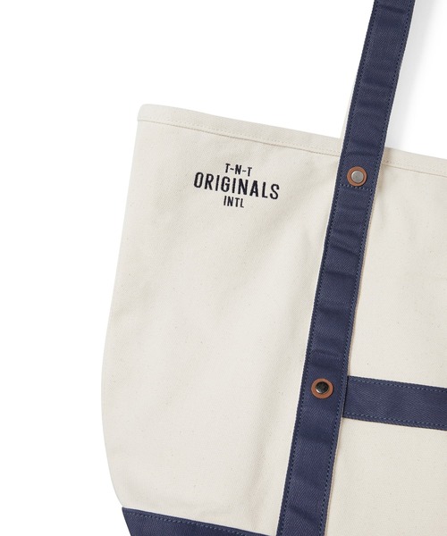 thisisneverthat（ディスイズネバーザット）の「Canvas Tote（トートバッグ・メンズ・アイボリー/オリーブ・FREE）」の3枚目の写真