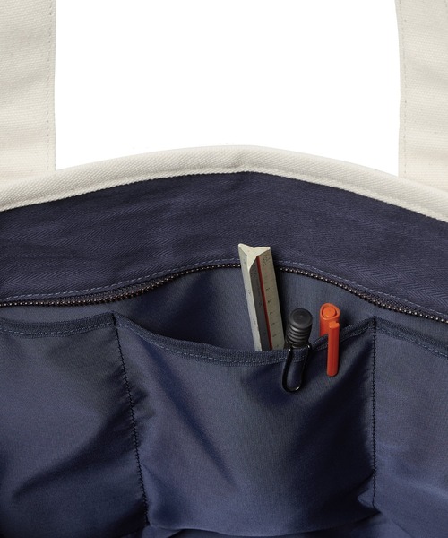 thisisneverthat（ディスイズネバーザット）の「Canvas Tote（トートバッグ・メンズ・アイボリー/オリーブ・FREE）」の6枚目の写真