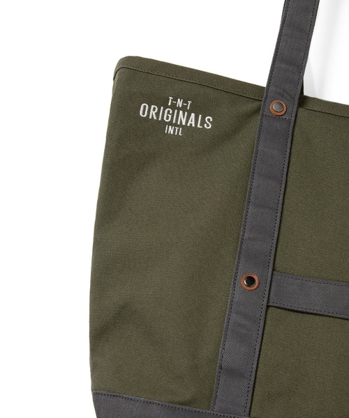 thisisneverthat（ディスイズネバーザット）の「Canvas Tote（トートバッグ・メンズ・アイボリー/オリーブ・FREE）」の7枚目の写真