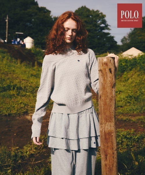POLO BCS(ポロ・ビーシーエス)】オフショルニット 595506（ニット