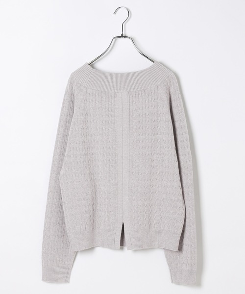 Heather(ヘザー)の「【POLO BCS(ポロ・ビーシーエス)】オフショルニット 595506(ニット/セーター・レディース・アイボリー/グレー/ベージュ・FREE)」の10枚目の写真