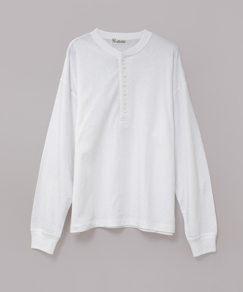 RNA-N(アールエヌエーエヌ)の「M2537 ゆる天竺ヘンリー(Tシャツ/カットソー・レディース・キナリ/スミクロ/オフホワイト・FREE)」の20枚目の写真