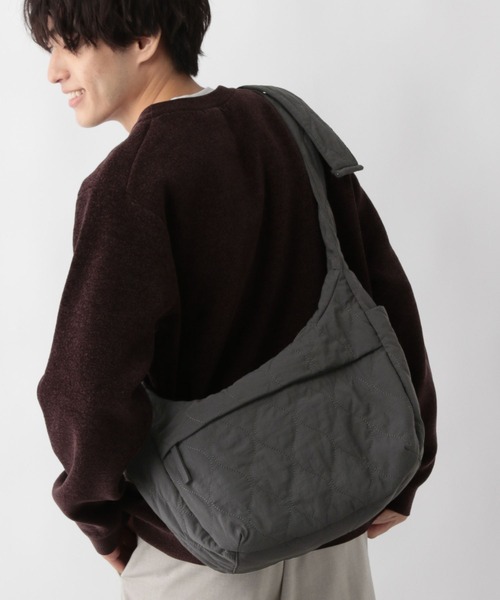 GLOBAL WORK（グローバルワーク）の「キルティングショルダー/598428（ショルダーバッグ・メンズ・ダークブラウン/チャコールグレー/ブルー/ブラック・FREE）」の2枚目の写真