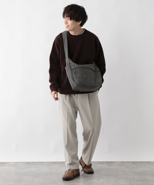 GLOBAL WORK(グローバルワーク)の「キルティングショルダー/598428(ショルダーバッグ・メンズ・ダークブラウン/チャコールグレー/ブルー/ブラック・FREE)」の6枚目の写真