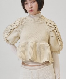 TODAYFUL(�g�D�f�C�t��)��Puffsleeve Knit Tops(�j�b�g/�Z�[�^�[)