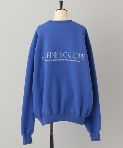 A part by（アパートバイ）の「【LA FINE BOUCHEコラボ】ロゴスウェット（スウェット・レディース・ボルドー/ライトグレー/ブルー・FREE）」の10枚目の写真