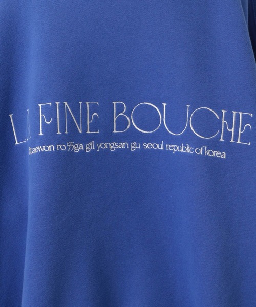 A part by（アパートバイ）の「【LA FINE BOUCHEコラボ】ロゴスウェット（スウェット・レディース・ボルドー/ライトグレー/ブルー・FREE）」の11枚目の写真