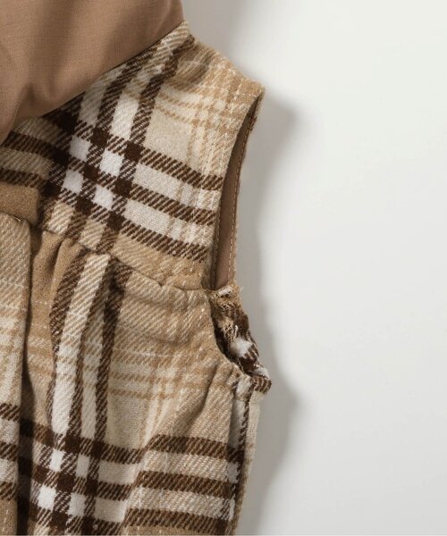 apres les cours(アプレレクール)の「セーラー衿サロペット+インナーセット(その他ベビーウェア・キッズ・アイボリー/ブラウン・70/80)」の10枚目の写真