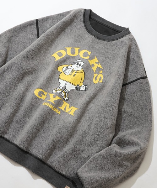 CORPUS　SELECT（コーパストーキョー）の「【DUCKSTER/ダックスター】 ボア リバーシブル クルーネック スウェット トレーナー（スウェット・メンズ・アッシュグレー/ブラック/ダークブルー・M/L/XL）」の17枚目の写真