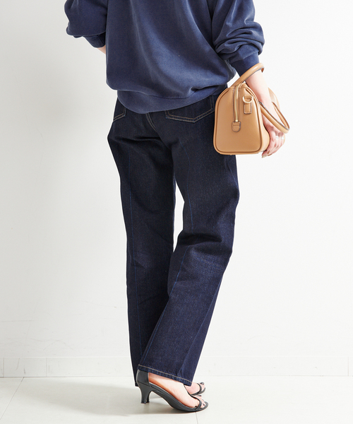 B.C STOCK(ベーセーストック)の「ウォッシャブル / DU JOUR/デュ ジュール NEW M-RISE TAPER JEAN(その他パンツ・レディース・ブルー系その他/ネイビー・36/38)」の11枚目の写真