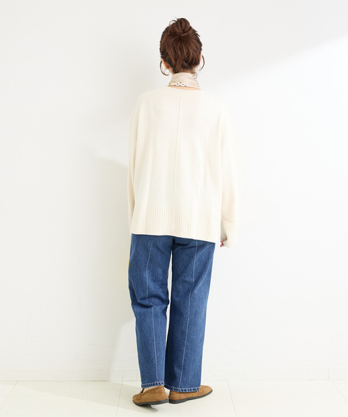 B.C STOCK(ベーセーストック)の「ウォッシャブル / DU JOUR/デュ ジュール NEW M-RISE TAPER JEAN(その他パンツ・レディース・ブルー系その他/ネイビー・36/38)」の14枚目の写真