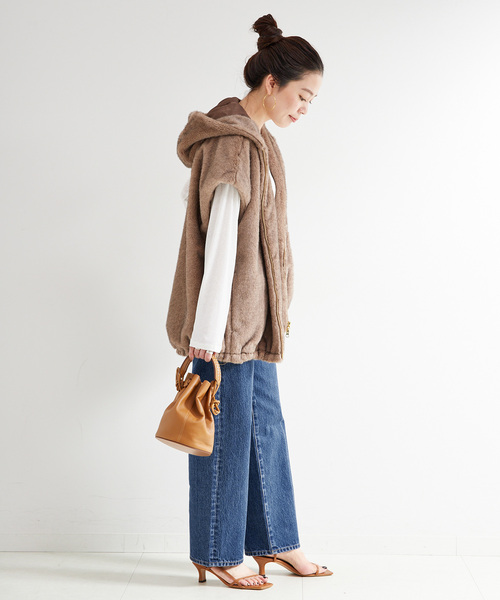 B.C STOCK(ベーセーストック)の「ウォッシャブル / DU JOUR/デュ ジュール NEW M-RISE TAPER JEAN(その他パンツ・レディース・ブルー系その他/ネイビー・36/38)」の22枚目の写真