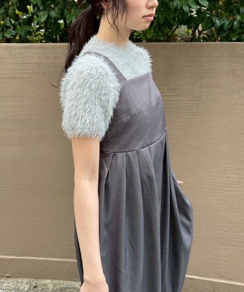 DRWCYS（ドロシーズ）の「タックワイドロンパース（サロペット/オーバーオール・レディース・ブラック/グレー・FREE）」の11枚目の写真