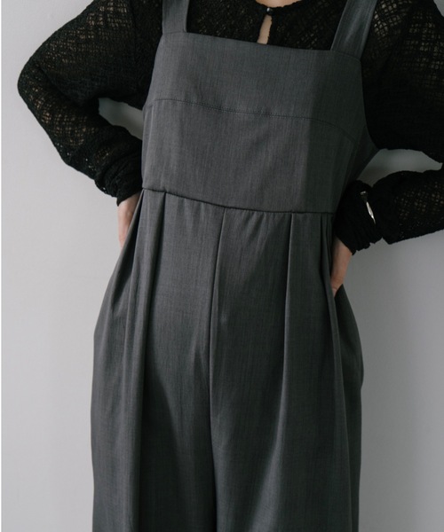 DRWCYS（ドロシーズ）の「タックワイドロンパース（サロペット/オーバーオール・レディース・ブラック/グレー・FREE）」の20枚目の写真