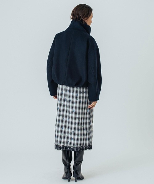 セール】(mici)BIG STAND COLLAR BLOUSON（その他アウター）｜ROSE BUD