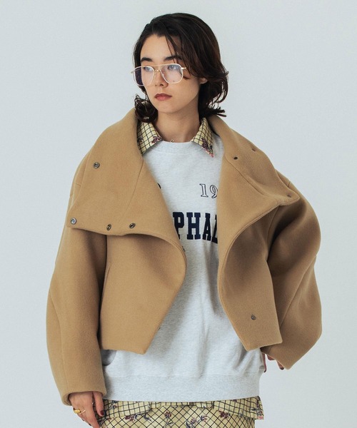 rose bud mici ビックスタンドカラーブルゾン／ショートコートM ローズバット(ROSE BUD) ファッションの検索結果 - 価格.com rose bud