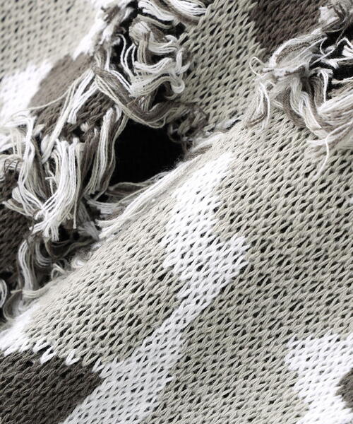 DANKE SCHON(ダンケシェーン)の「DankeSchon/ダンケシェーン/CAMO KNIT CREWNECK(ニット/セーター・メンズ・グレー/モスグリーン・M/L)」の9枚目の写真