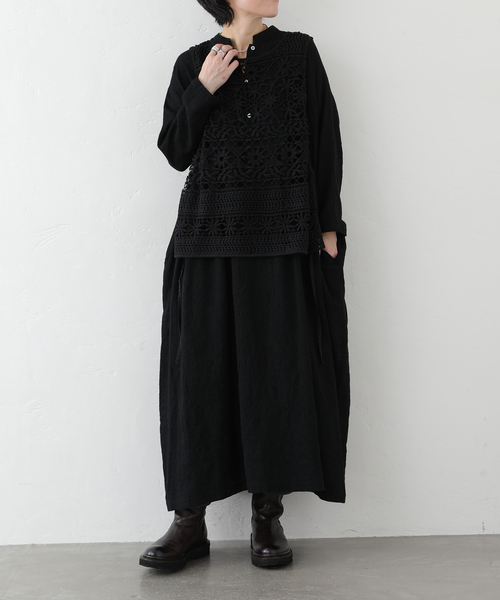 JOURNAL STANDARD LUXE(ジャーナルスタンダード ラックス)の「リファイン ampleプルワンピース(ワンピース・レディース・ブラック/ブラックミックス・FREE)」の7枚目の写真
