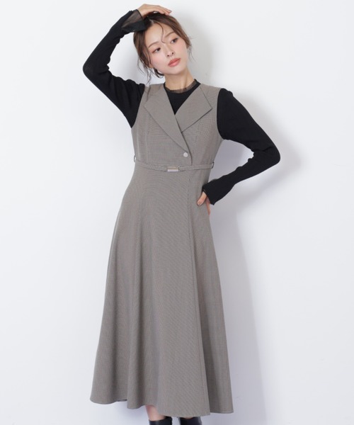 JILL by JILL STUART(ジルバイジルスチュアート)の「◇フレアジャンスカ(ワンピース・レディース・ブラウン系その他/グレー・MEDIUM/SMALL)」の6枚目の写真