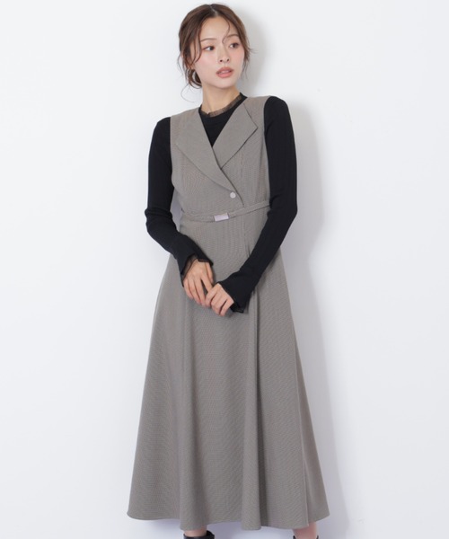 JILL by JILL STUART(ジルバイジルスチュアート)の「◇フレアジャンスカ(ワンピース・レディース・ブラウン系その他/グレー・MEDIUM/SMALL)」の7枚目の写真