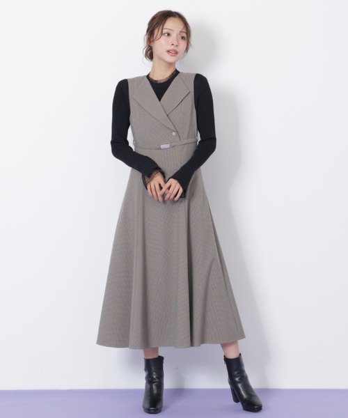 JILL by JILL STUART(ジルバイジルスチュアート)の「◇フレアジャンスカ(ワンピース・レディース・ブラウン系その他/グレー・MEDIUM/SMALL)」の9枚目の写真