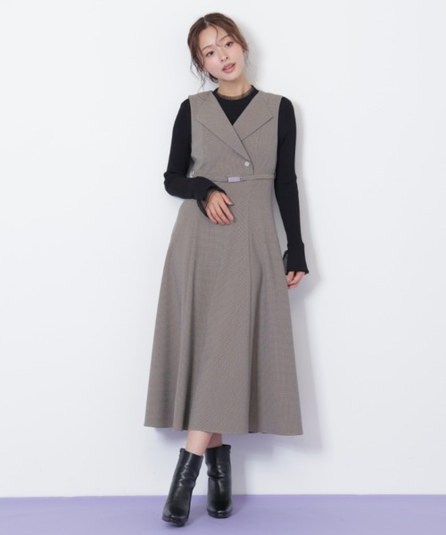 JILL by JILL STUART(ジルバイジルスチュアート)の「◇フレアジャンスカ(ワンピース・レディース・ブラウン系その他/グレー・MEDIUM/SMALL)」の11枚目の写真