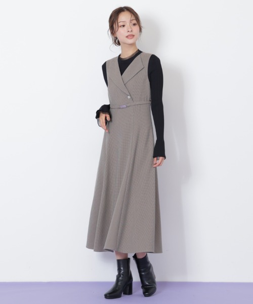 JILL by JILL STUART(ジルバイジルスチュアート)の「◇フレアジャンスカ(ワンピース・レディース・ブラウン系その他/グレー・MEDIUM/SMALL)」の12枚目の写真