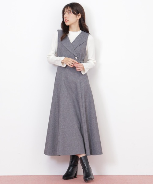 JILL by JILL STUART(ジルバイジルスチュアート)の「◇フレアジャンスカ(ワンピース・レディース・ブラウン系その他/グレー・MEDIUM/SMALL)」の21枚目の写真