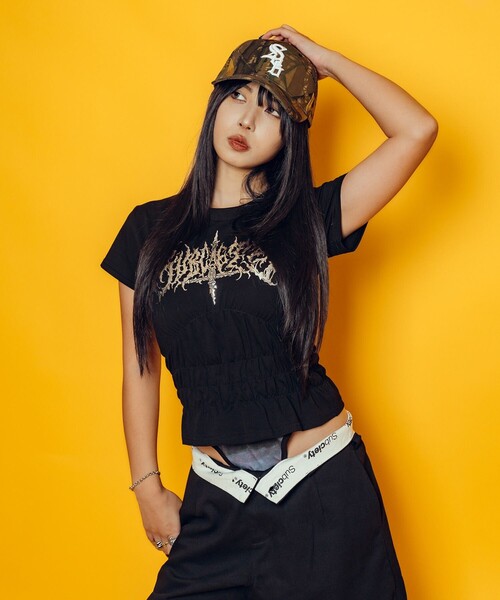 Subciety(サブサエティ)の「【WOMEN】Shirring tee(Tシャツ/カットソー・レディース・ホワイト/ブラック・FREE)」の16枚目の写真