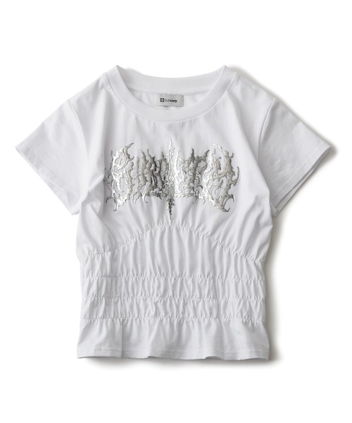 Subciety(サブサエティ)の「【WOMEN】Shirring tee(Tシャツ/カットソー・レディース・ホワイト/ブラック・FREE)」の3枚目の写真