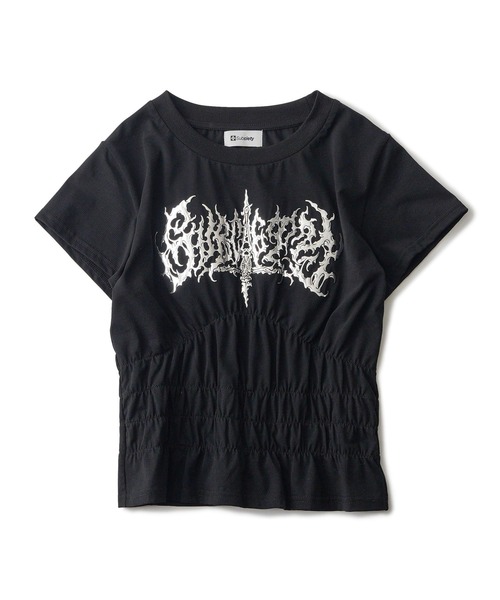 Subciety(サブサエティ)の「【WOMEN】Shirring tee(Tシャツ/カットソー・レディース・ホワイト/ブラック・FREE)」の4枚目の写真