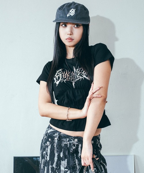 Subciety(サブサエティ)の「【WOMEN】Shirring tee(Tシャツ/カットソー・レディース・ホワイト/ブラック・FREE)」の8枚目の写真