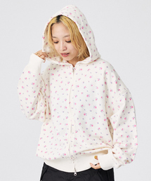 JEMORGAN（ジェーイーモーガン）の「【JEMORGAN/ジェーイーモーガン】ガーゼ裏毛花柄フルジップパーカー/JF627-59S/花柄/パーカー/ジップ/裏毛【WEB限定】（パーカー）」