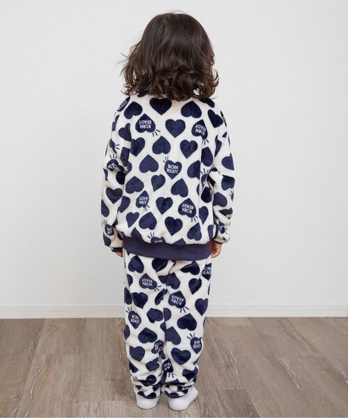 BREEZE（ブリーズ）の「【WEB限定/ジュニア対応】フリースパジャマ（ルームウェア/パジャマ・キッズ・レッド/ネイビー/イエロー/オフホワイト・80/90/100/110/120/130/140）」の9枚目の写真