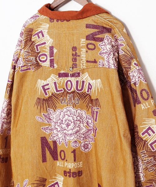 チャイハネ（チャイハネ）の「【チャイハネ】レトパケコーデュロイMEN'Sシャツ（シャツ/ブラウス・メンズ・ブラック/イエロー/ベージュ・FREE）」の7枚目の写真