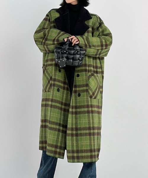 Diosfront（ディオスフロント）の「リバーシブルチェック柄メルトン