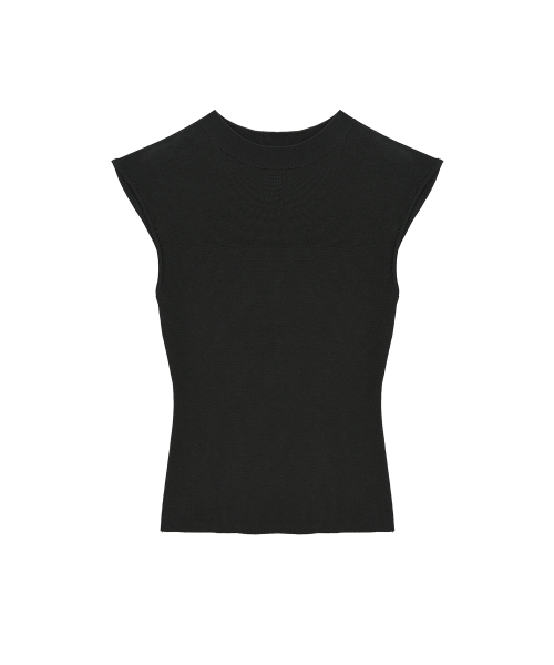 NICK&NICOLE(ニックアンドニコール)の「SHEER LINE SLEEVELESS_CHARCOAL(Tシャツ/カットソー・レディース・その他・FREE)」の5枚目の写真
