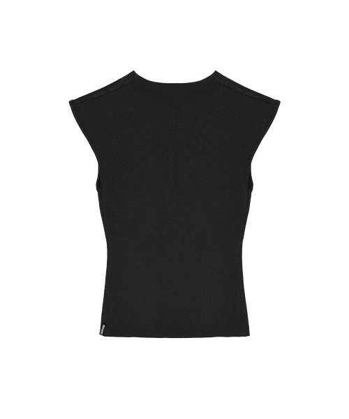 NICK&NICOLE(ニックアンドニコール)の「SHEER LINE SLEEVELESS_CHARCOAL(Tシャツ/カットソー・レディース・その他・FREE)」の6枚目の写真