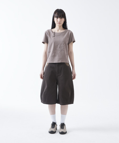 THECOLDESTMOMENT(ザコールデストモーメント)の「TCM check pocket half pants (charcoal)(その他パンツ・レディース・その他・SMALL/MEDIUM/LARGE)」の6枚目の写真