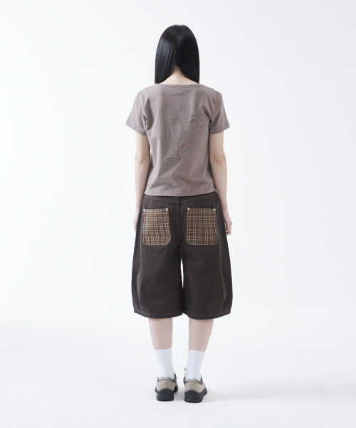 THECOLDESTMOMENT(ザコールデストモーメント)の「TCM check pocket half pants (charcoal)(その他パンツ・レディース・その他・SMALL/MEDIUM/LARGE)」の8枚目の写真